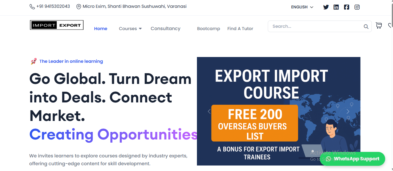 Food Franchise Company Website